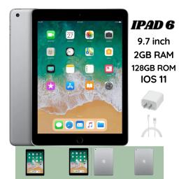 item search image for Apple Ipad 6th Generation 128GB WiFi (Space Grey) (Refurbished, Good Condition)