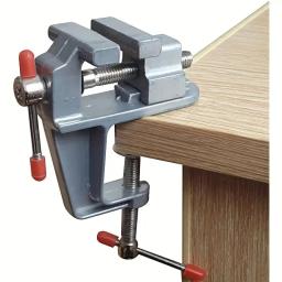 item search image for Sturdy Mini Aluminum Bench Vise: Adjustable Table Clamp for Crafting, Electronics, & DIY Projects