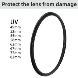 item search image for 2026 NEW UV Filter Protective Lens 49 52 55 62 67 77 82mm For Canon Nikon Sony DSLR Cameras - Clear Optics Enhance Image Quality