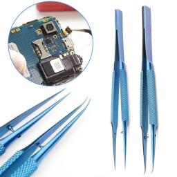 item search image for Precision Titanium Alloy Tweezers Professional Repair Fingerprint Fly Line Phone Motherboard Antimagnetic Electronics Forceps