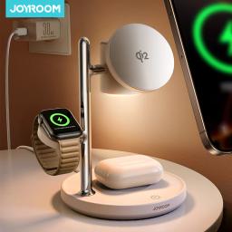 item search image for Joyroom Qi2 Magnetic Charging Station for Apple Fast Wireless Charger for iPhone 17 16 15 Pro Max for iWatch for AirPods JR-W23