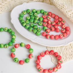 item search image for 5Pcs 3D Resin Simulation Apple Charms Fruit Pendant Spacer Loose Beads For DIY Jewelry Bracelet Earrings Accessories