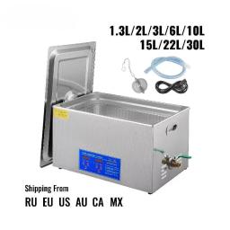 item search image for SucceBuy 1.3L 2L 3L 6L 10L 15L 22L 30L Ultrasonic Cleaner Lave-Dishes Portable Washing Machine Ultrasound Home Clean Appliances