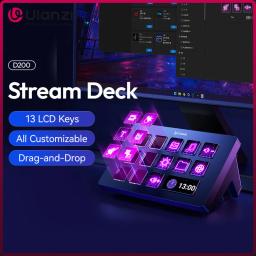item search image for Ulanzi D200 Stream Deck Keyboard 13 LCD Keys All Customizable for Gaming Boardcast Livestreaming Office Content Creation YouTube