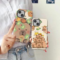 item search image for Phone Case for Apple iPhone 17 16e 12 Pro Max 16 XS XR 13 Plus 15 Air 11 14 Soft Cover Capa Rich Guinea Pig
