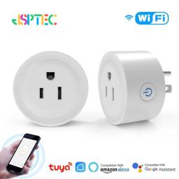 item search image for Tuya Smart Wifi Plug US Standard Wireless Outlet 10A Remote Control Smart Home Appliances Work With Alexa Google Home