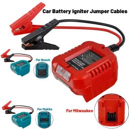 item search image for Car Jump Starters Adapter For Makita/Milwaukee/Dewalt/Bosch 18V 20V Battery Jump Starter Heavy Duty Automotive Booster Cables
