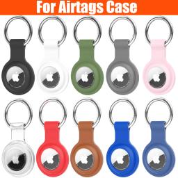 item search image for Keychain For Apple AirTag Silicone Protective Case Cover Key Chain Anti-Loss Ring AirTags Accessories for AirTag Pendant