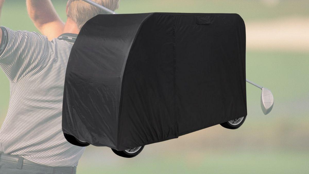 image for Amazon Basics Golf Cart Cover – Reliable Protection for EZGO, Yamaha & Club Car Models