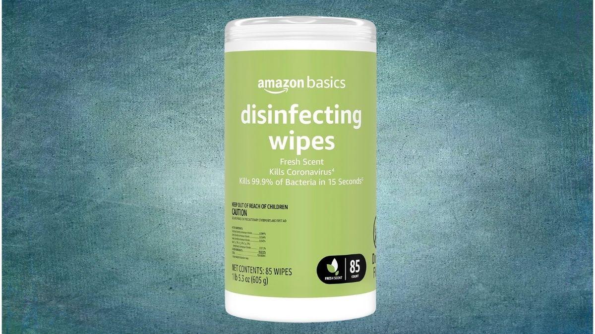 image for blog Amazon Basics Disinfecting Wipes, Fresh Scent, 85 Count