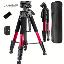 item search image for TEMU Aleimen Aluminum Alloy Tripod, 74-inch Professional Heavy-duty Camera Stand With Dual Quick Release Plate, Phone Clip, Carrying Bag For Dslr Cameras, Mobile Phones, Projectors, Scopes, -
