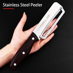 item search image for TEMU 1/2pcs Stainless Steel Multipurpose Peeler With Sharp Blade - Commercial Sugarcane Peeler Pineapple Cutter Perfect For Vegetables And Fruits Durable Integrated Design