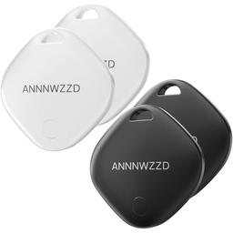 item search image for ANNNWZZD Tag 4 Pack Item Finders with Apple Find My APP (iOS Only) Help You Track Your Keys, Wallet, Luggage, Backpack, Super Lightweight [Apple MFi Certified]