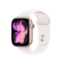 item search image for Apple Watch Series 11 [GPS 42mm] Smartwatch with Rose Gold Aluminum Case with Light Blush Sport Band - S/M. Sleep Score, Fitness Tracker, Health Monitoring, Always-On Display, Water Resistant