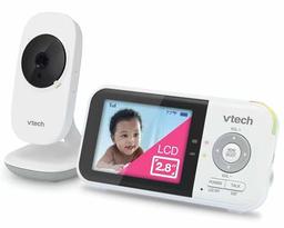 item search image for VTech VM819 Baby Monitor with Camera and Audio, 2.8” Screen Portable Baby Camera, Night Vision, 2-Way Audio, Temperature Sensor and Lullabies, Secure Transmission No WiFi, Ideal for Baby/Elderly/Pet