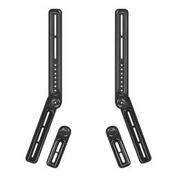 item search image for TNP Soundbar Mount Bracket Under TV or Above - Universal Sound Bar TV Mounting Kit with Adjustable Swivel & Detachable Extension Plates Compatible with LG, Vizio, Bose, Samsung & More, Up to 33 Lbs