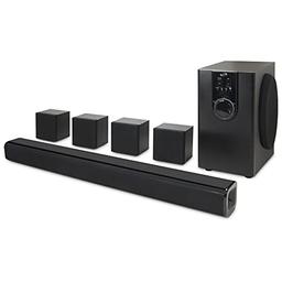 item search image for iLive Electronics 5.1 Home Theater System with Bluetooth, 6 Surround Speakers, Wall Mountable, Includes Remote, Black (IHTB159B)