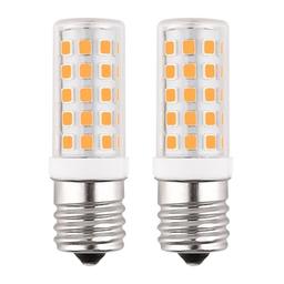 item search image for LEDBEFINE E17 LED Light 125V 40W Microwave Bulb 8206232A Replacement, Long Life, 450 LM 2700K Soft White, E17 Base for Home Applicance Under Hood Lighting, 2-Pack
