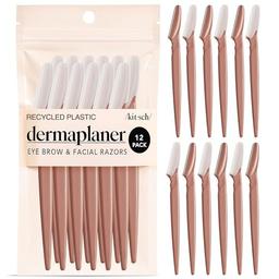 item search image for Kitsch Dermaplane Razor for Women Face – Face Razors for Women & Men, Eye Brow Razors & Face Shaver – Exfoliating Facial Razor & Dermaplaner as Skin Care Tool for Smoother Skin - Terracotta, 12 pcs
