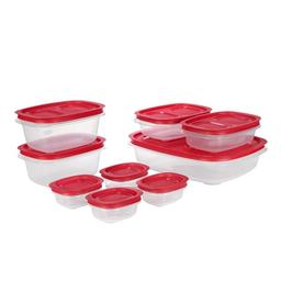 item search image for Rubbermaid EasyStore Large Containers, 18-Piece Set, Food Storage Containers with Lids