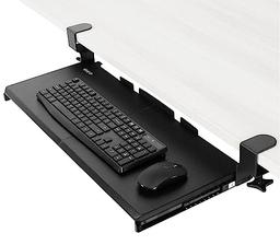 item search image for VIVO Large Keyboard Tray Under Desk Pull Out with Extra Sturdy C Clamp Mount System, 27 (33 Including Clamps) x 11 Inch Slide-Out Platform Computer Drawer for Typing, Black, MOUNT-KB05E