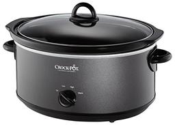 item search image for Crock-Pot 7-Quart Manual Slow Cooker, Family Size Serves 8+ People or Fits 6-lb Roast, Removable Stoneware with Warming Setting, Dishwasher Safe for Easy Cleanup, Charcoal