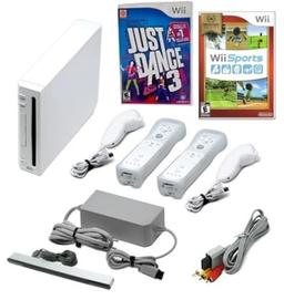 item search image for Nintendo Wii Console Bundle with Just Dance 3, Wii Sports & 2 Controllers