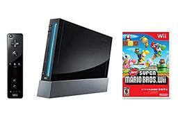 item search image for Nintendo Wii Console, Black with New Super Mario Bros Wii (Renewed)