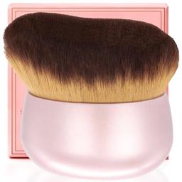 item search image for Extra Large Body Makeup Brush For Self Tanner, Leg Makeup &Bronzer Blend,75 mm Wide-headed Kabuki Brush Provides More Even &Pretty Application, Oval Face&Back Makeup Brush, Wet&Dry Use- Pink Rose Gold