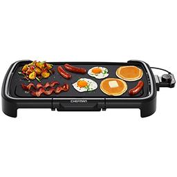 item search image for Chefman XL Electric Griddle with Removable Temperature Control, Immersible Flat Top Grill, Burger, Eggs, Pancake Griddle, Nonstick Extra Large Cooking Surface, Slide Out Drip Tray, 10 x 20 Inch