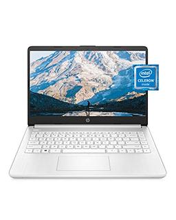 item search image for HP 14 Laptop, Intel Celeron N4020, 4 GB RAM, 64 GB Storage, 14-inch Micro-edge HD Display, Windows 11 Home, Thin & Portable, 4K Graphics, One Year of Microsoft 365 (14-dq0040nr, Snowflake White)