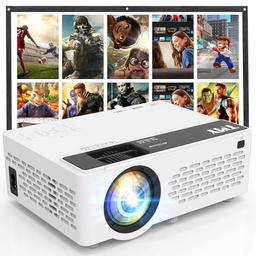 item search image for TMY 1080P Full HD Portable Mini Projector, Upgraded Bluetooth Movie Projector with Screen, Compatible with TV Stick Smartphone/HDMI/USB, Indoor & Outdoor Use