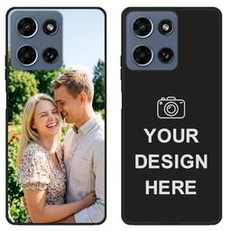 item search image for Custom Case for Motorola Moto G Play 2026, Personalized Picture Photo Logo Text Phone Case, Customized Slim Black Silicone Soft Shockproof Protective Cover 6.7", Gift for Birthday Friends Family