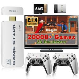 item search image for 2026 NEW Upgrade Retro Gaming Console Pro, Vide Game Consoles with 4K HDMI, Built-in 20000+ Games & 23 Emulators, Plug and Play Video Gaming Consoles with Upgrade Dual 2.4G Wireless Controllers (64G)
