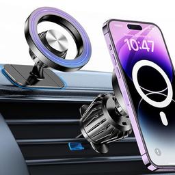 item search image for Kaistyle for Magsafe Car Mount【20 Strong Magnets】Magnetic Phone Holder for Car Phone Holder Mount Dash Mounted Holders Cell Phone Holders for Your Car Accessories for Women Men for iPhone 17 16 15 14