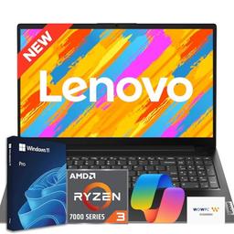 item search image for Lenovo V15 Business Laptop 2026 Edition, AMD Ryzen 3 7000-Series(Beat i7-1065G7), 15.6" FHD Display, 16GB DDR5 RAM, 256GB NVMe SSD, Wi-Fi 6, RJ-45, Dolby Audio, Windows 11 Pro, WOWPC USB, no Mouse