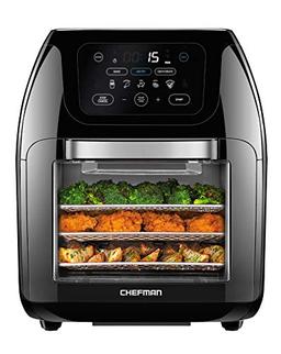 item search image for CHEFMAN Multifunctional Digital Air Fryer+ Rotisserie, Dehydrator, Convection Oven, 17 Touch Screen Presets Fry, Roast, Dehydrate, Bake, XL 10L Family Size, Auto Shutoff, Large Easy-View Window, Black