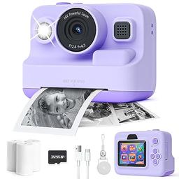 item search image for Instant Print Camera for Kids,2.4 Inch Screen Kids Instant Cameras, Christmas Birthday Gifts for Girls Age 3-12, Portable Toddler Toy for 3 4 5 6 7 8 9 10 Year Old Girls Boys Purple