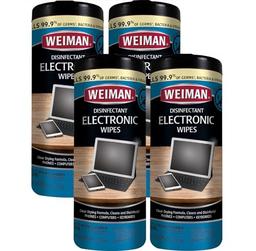 item search image for Weiman Electronic Screen Cleaner Wipes - 4 Pack Clean Your Laptop, Computer, TV, and All Electronic Equipment - Electronic Wipes - 30 Count