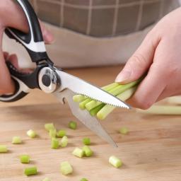 item search image for 1 Black Multifunctional Kitchen Scissors with An Ergonomic Handle, Suitable for Cooking, Baking, and Meal Preparation