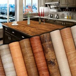 item search image for Wood Grain DIY Sticker PVC Self Adhesive Waterproof Wallpapers Renovation Furnitures Wall Stickers Home Decor Sticky Paper Decal