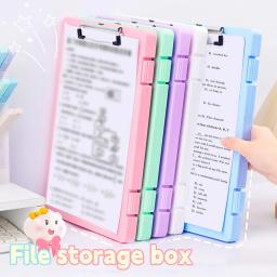 item search image for A4 File Folder Storage Box Large Capacity Information Book Subject Classification Test Paper School Office Supplies