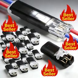 item search image for 1/2/3 Pin Waterproof Automotive Electrical Connector, Sealed Dustproof Wire Terminal for Car Wiring Cable Connection