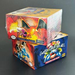 item search image for PKM 1ST Edition Battle Booster Packs Classic Base Set Proxy Game Cards Charizrd Blastoise Venusaur Collection PTCG Toys Boy Gift