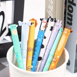 item search image for 8/16pcs Animal-Shaped Erasable Pens for Journaling, Writing, Office Supplies, Gift Ideas, Office Stationery, Cute Writing Tools
