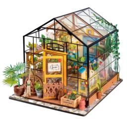 item search image for Robotime Miniature House Kit with Furnitures DIY Mini Dollhouse with LED Light 1:24 Scale Craft Kit for Kids Adults Home Decor