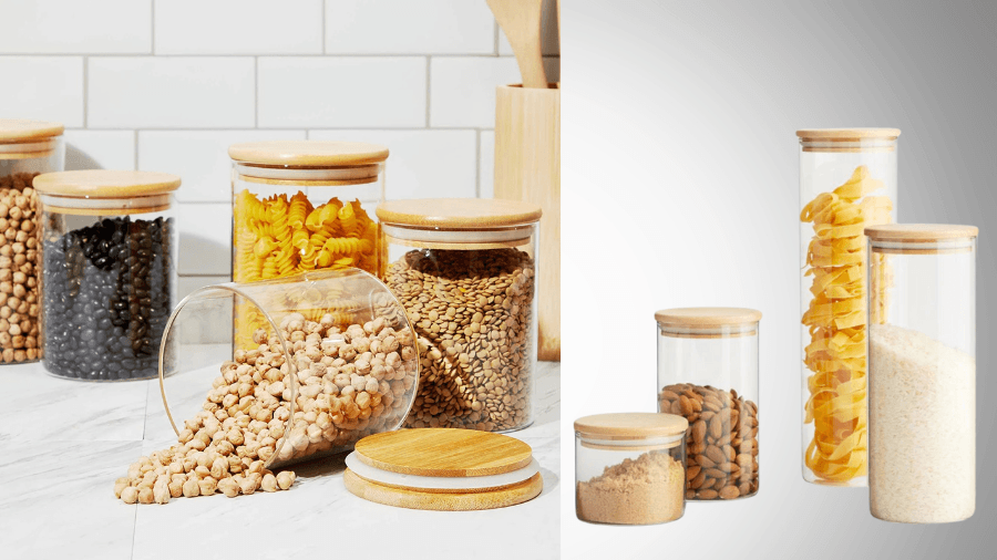 image for Stylish Glass Canisters with Bamboo Lids: Your Complete Storage Solution Guide