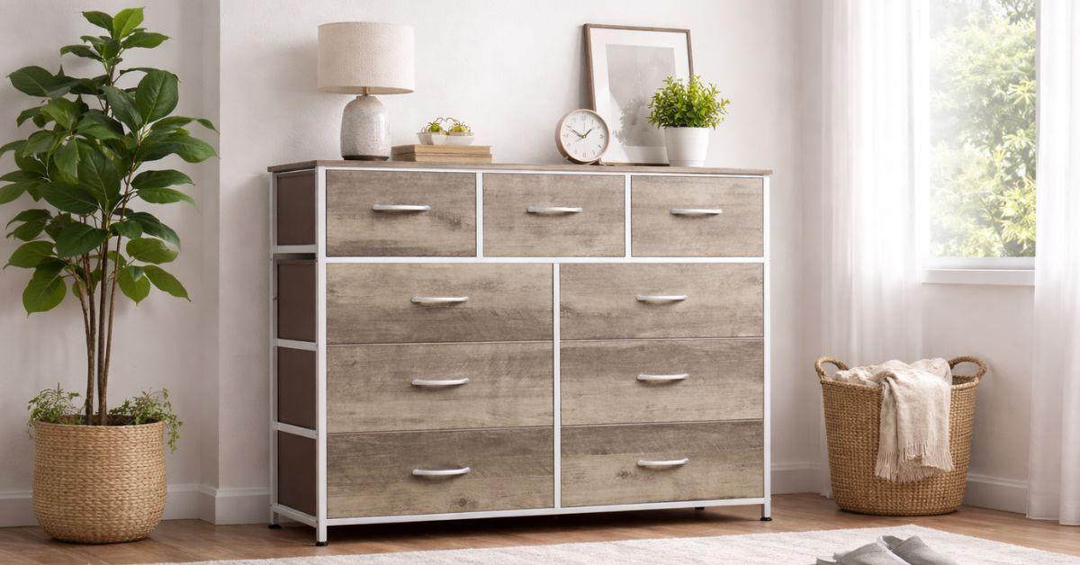 image for This Amazon WLIVE 9-Drawer Dresser Solves Storage Problems Without Overspending