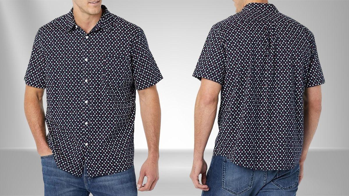 image for Affordable Style Meets Comfort: Amazon Essentials Stretch Short Sleeve Dress Shirt Breakdown