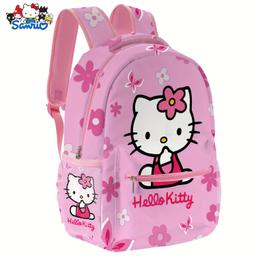 item search image for TEMU 1pc Authorized By Hello Kitty Kuromi Cinnamoroll Kawaii Pink Backpacks Cartoon Lightweight Backpacks All Casual Backpack Portable Outdoor Travel Backpack Laptop Bag